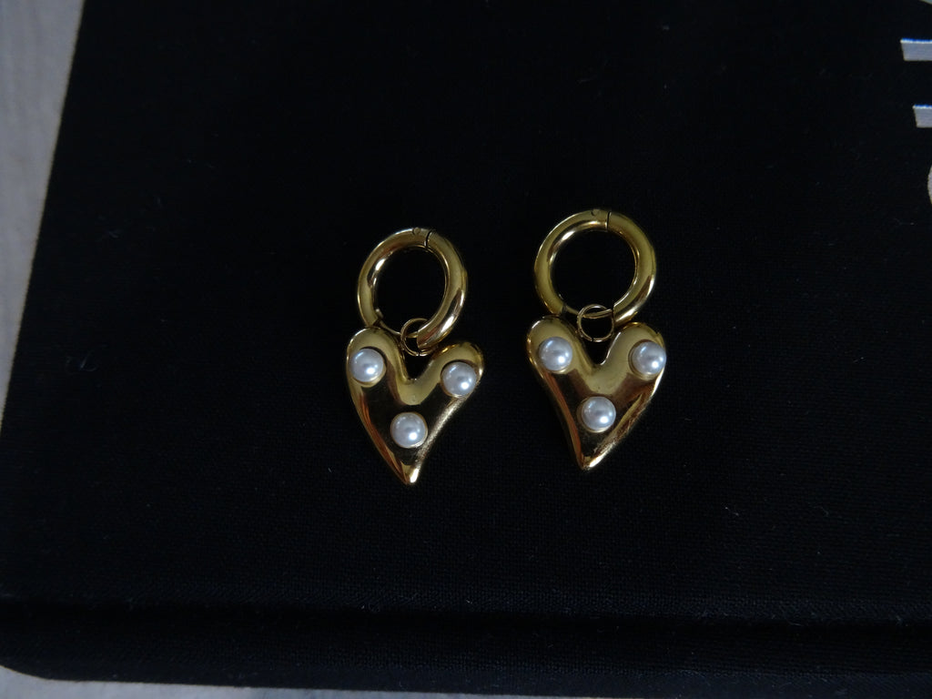Pearl of My Heart Gouden Oorbellen