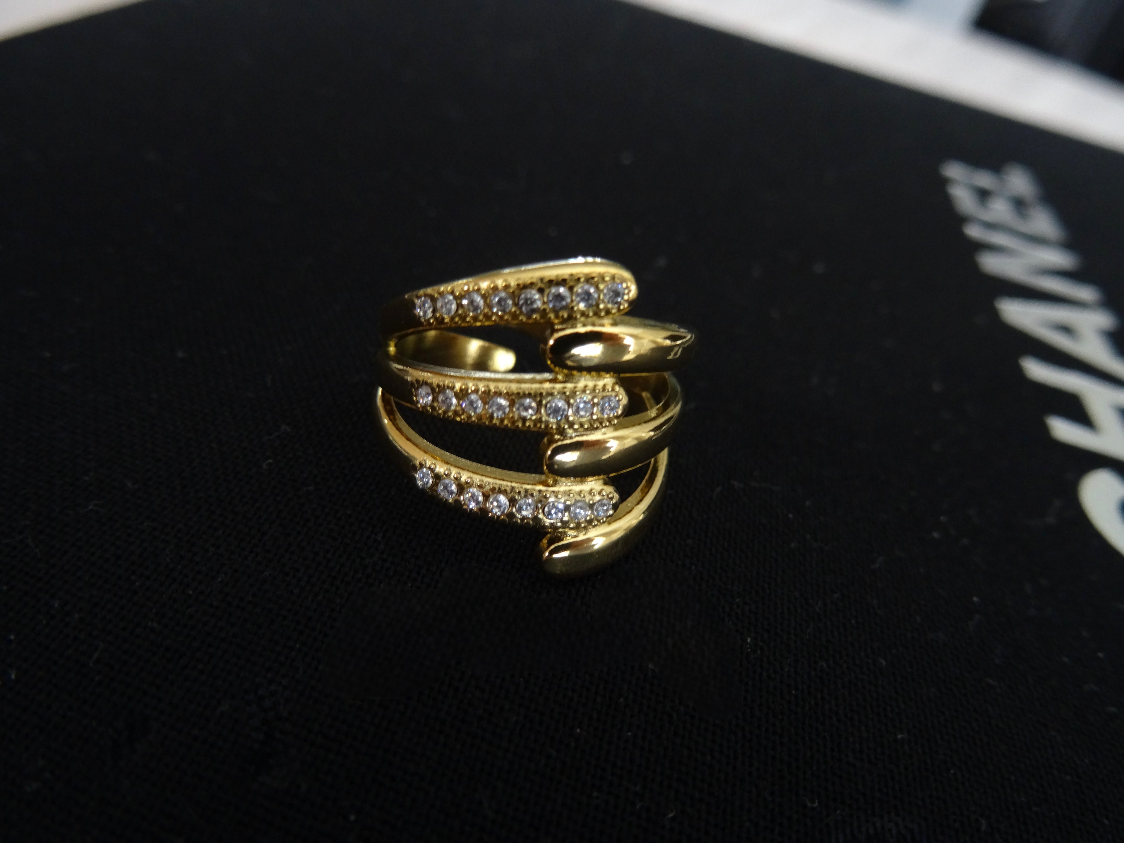 Elegante Gouden Multi-rij Ring