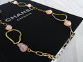 Statement Necklace with Pink Drops
