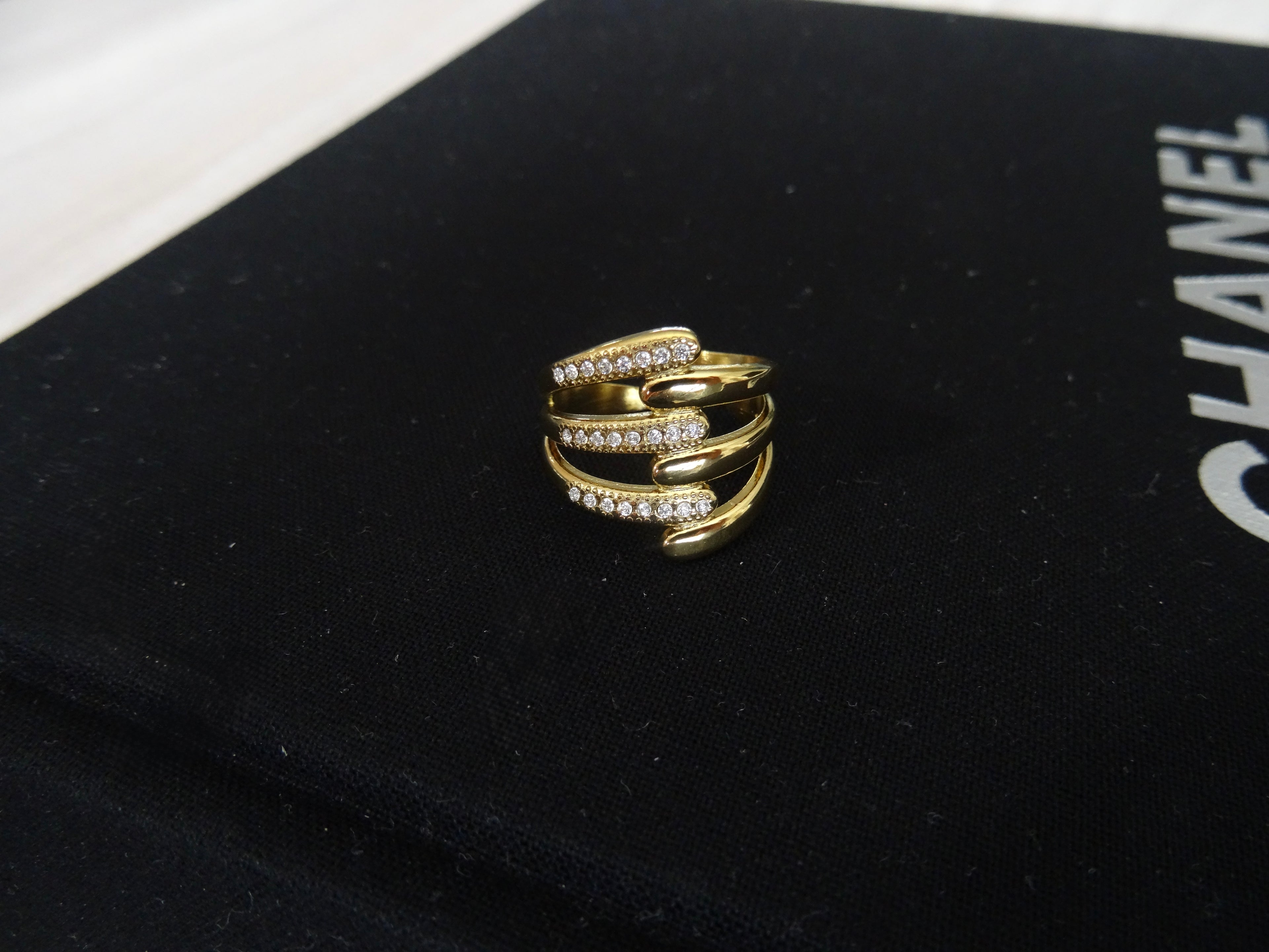 Elegante Gouden Multi-rij Ring