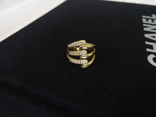 Elegante Gouden Multi-rij Ring