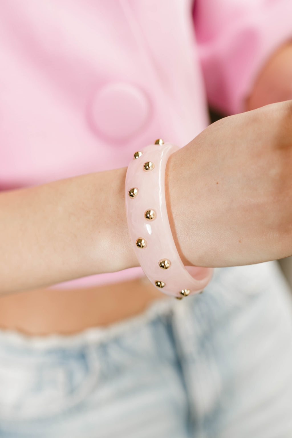 Pink Bubble Bangle